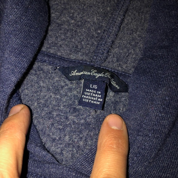 American Eagle Blue “LOVE” Sweatshirt - Picture 2 of 2